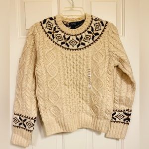 Polo Ralph Lauren Fair Isle Nordic Wool Alpaca Blend Sweater